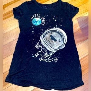 Justice, Black T-shirt for girls